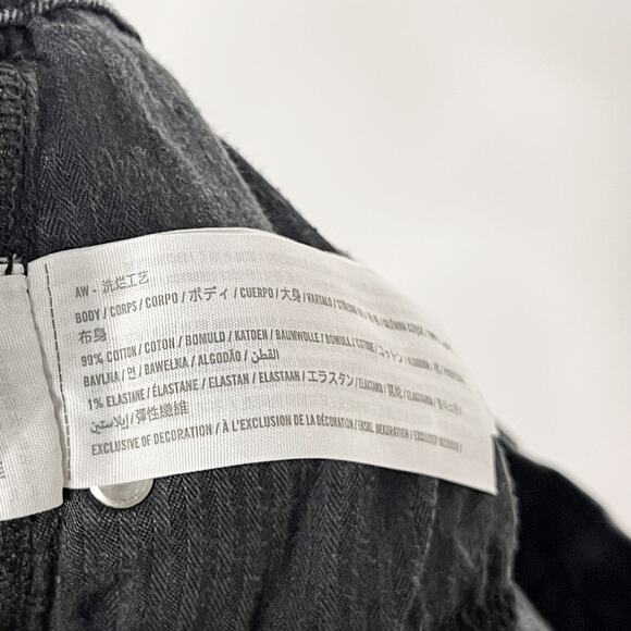 Abercrombie & Fitch 30 / 10 Long Black The Ankle Straight Ultra High Rise Jeans - Picture 10 of 10